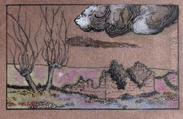 Stronghold Oil Painting by Nikolai Rainov