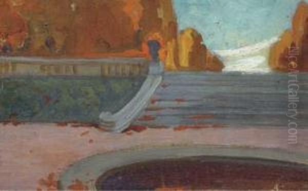 Jardin Du Luxembourg Oil Painting by Lucie Ranvier-Chartier