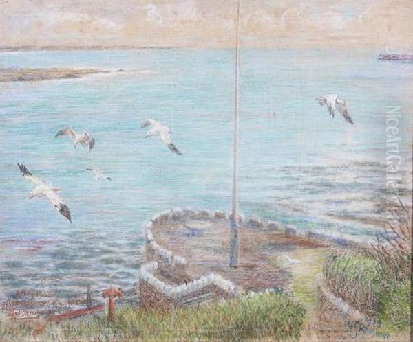 Harbour View Oil Painting by Harold Steward Rathbone