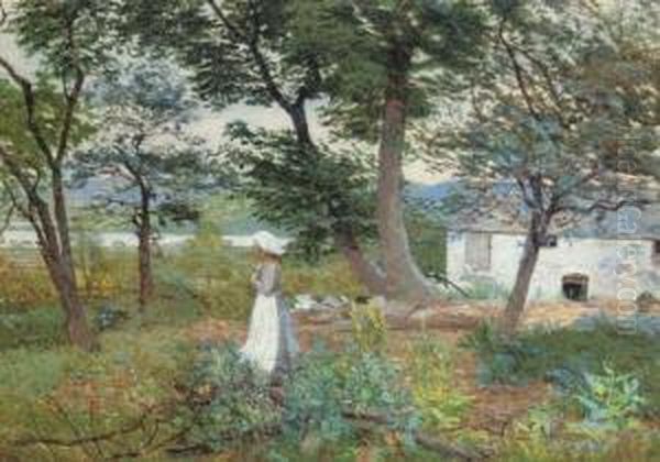 The White Farm Oil Painting by Harold Steward Rathbone