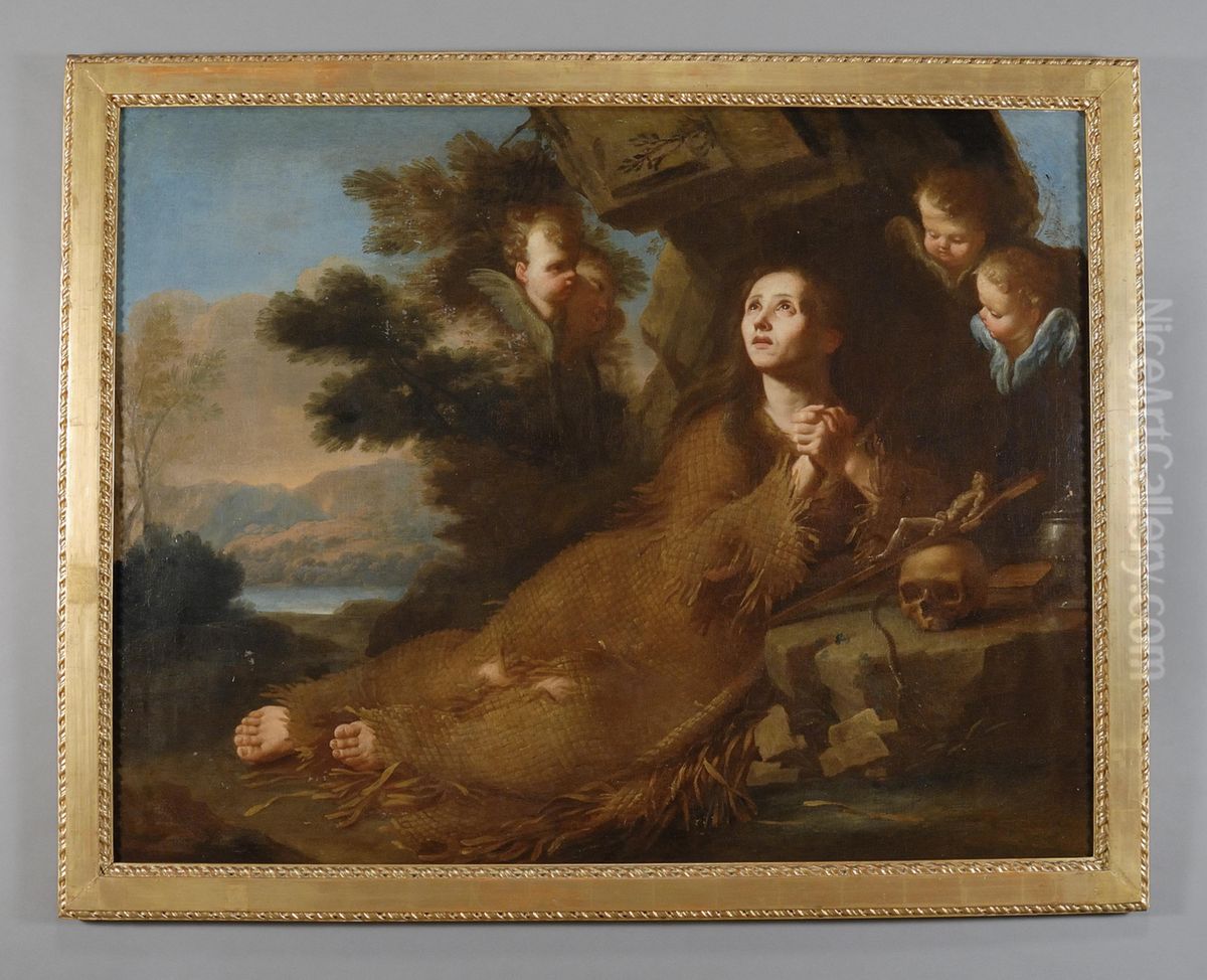 Maddalena Oil Painting by Carlo Giuseppe Ratti