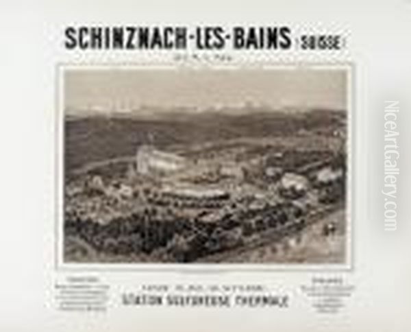 Schinznach-les-bains Oil Painting by Anton Reckziegel
