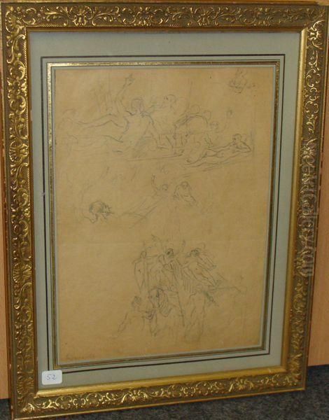 Croquis D'automedon (1er Envoi De Rome) Oil Painting by Regnault Henri
