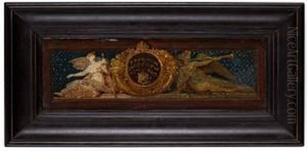 Forslag I Olja Till Dorroverstycke Oil Painting by Jean Eric Rehn