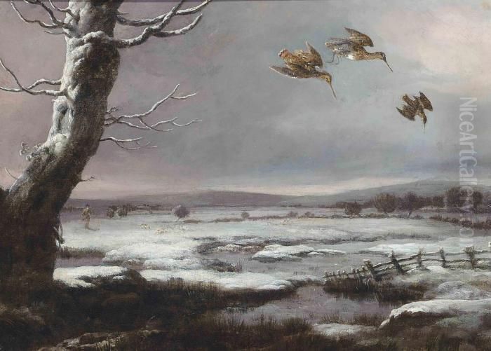 Snipe Shooting Oil Painting by Philip Reinagle
