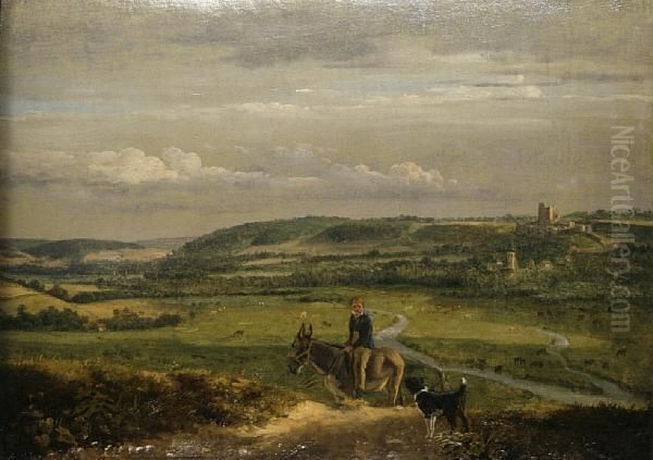 An Afternoon Ride Oil Painting by Ramsay Richard Reinagle