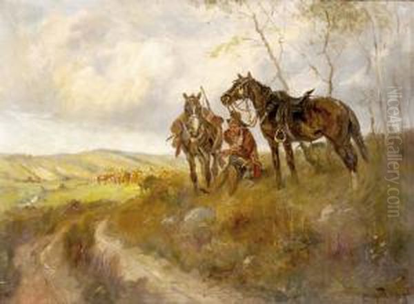 Piheno Katona Oil Painting by Ede Lengyel Reinfuss