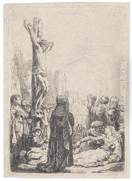 Christus Am Kreuz Oil Painting by Harmenszoon van Rijn Rembrandt