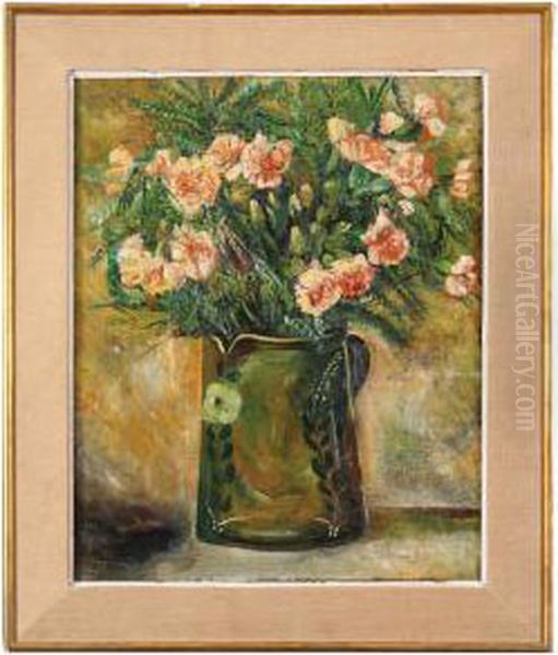 Bukiet Kwiatow, 1926 R. Oil Painting by Irena Hassenberg Reno