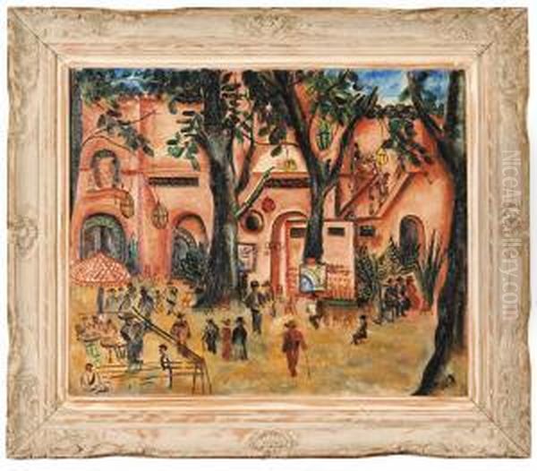 Niedziela W Parku Oil Painting by Irena Hassenberg Reno