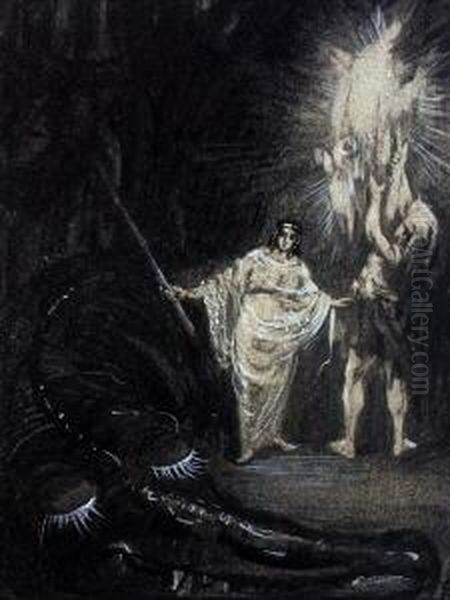 Entwurf Zu Oil Painting by Alfred Renz