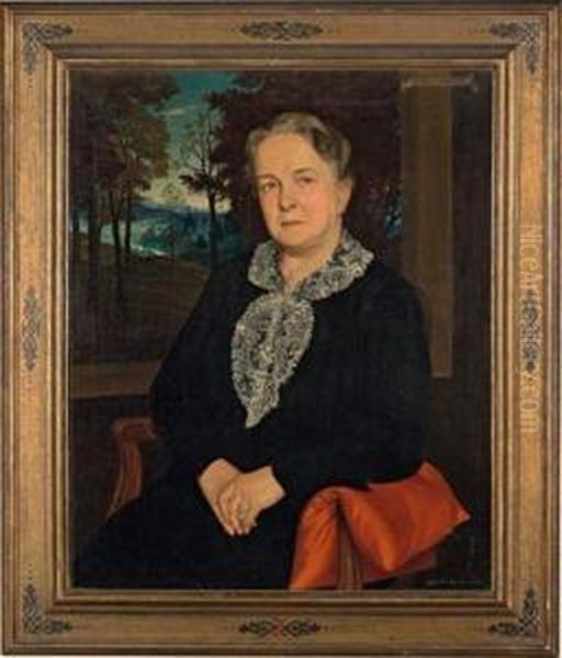 Maria Josten Oil Painting by Herbert Reyl-Hanisch