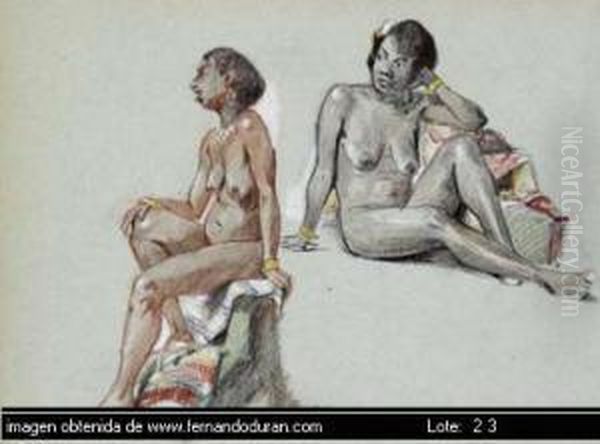 Untitled Oil Painting by Federico Ribas Montenegro