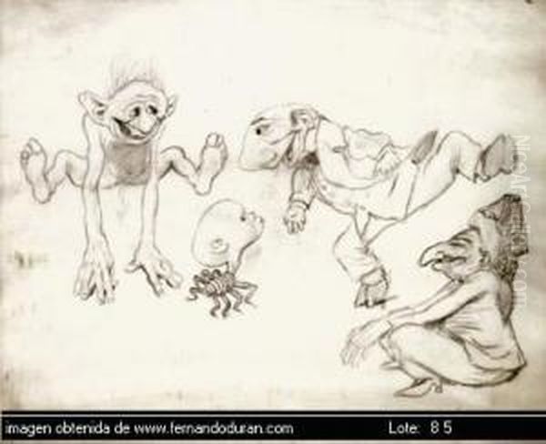 Untitled Oil Painting by Federico Ribas Montenegro