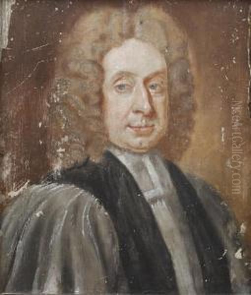 Portrait Of A Clergyman Oil Painting by Jonathan Richardson