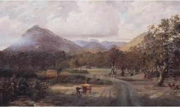 C. 1858-1905 Oil Painting by Henry Rielly