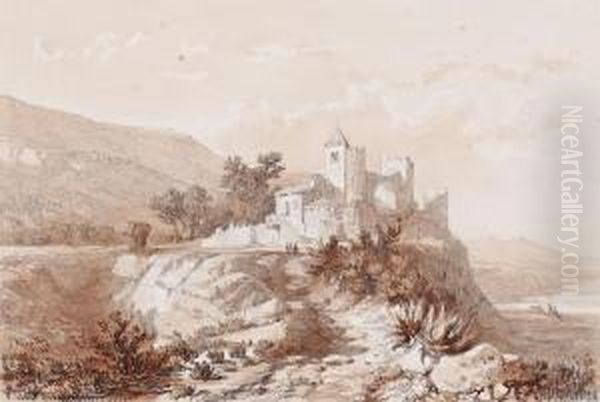 Paisaje Con Ruinas Oil Painting by Luis Rigalt