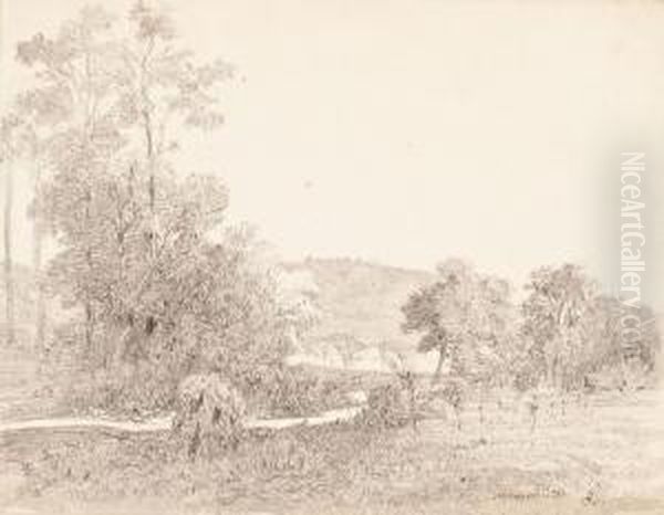 Paisaje De Arbucies Oil Painting by Luis Rigalt