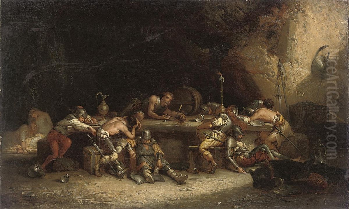 The Spoils Of War Oil Painting by William Rimmer