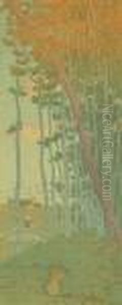 Les Derniers Rayons Oil Painting by Henry Parsons Riviere