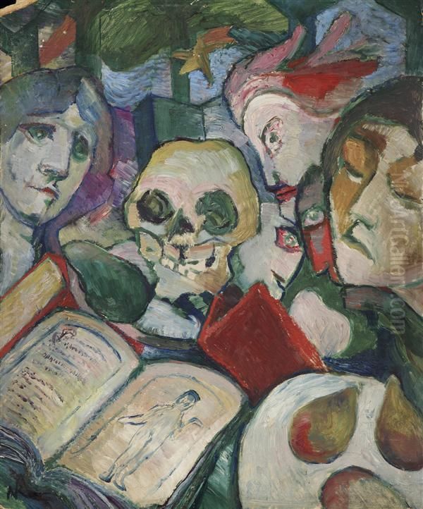 Vanite Oil Painting by Nikolaj Pavlovic Rjabusinskij