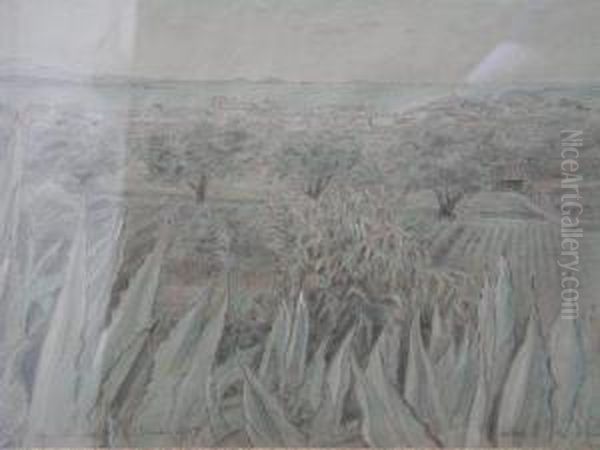 Bandol Oil Painting by Alfred Robaut