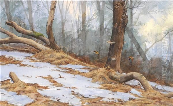 In Winterglades Oil Painting by David Robertson