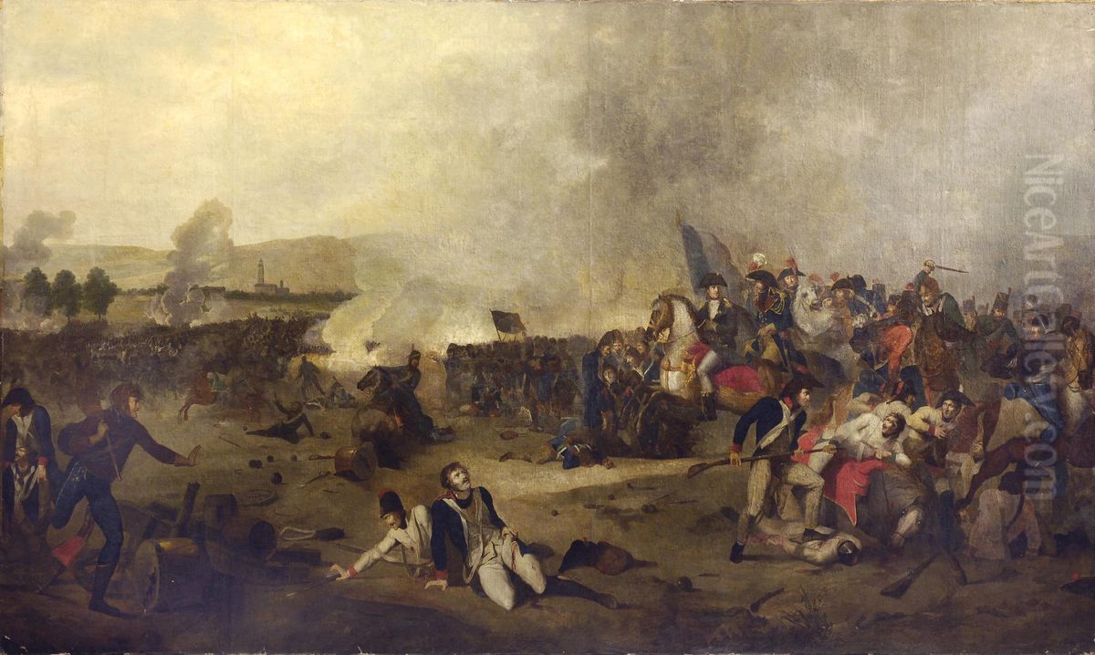 Battaglia Oil Painting by Roehn, Adolphe Eugene Gabriel