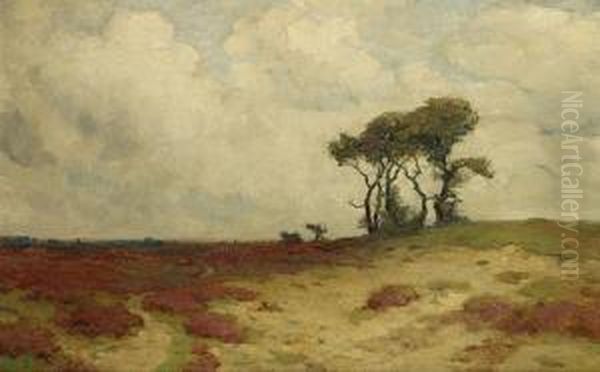 Heidelandschap Oil Painting by Louis Albert Roessingh
