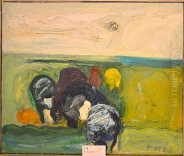 Sommar Oil Painting by Johan Rohde