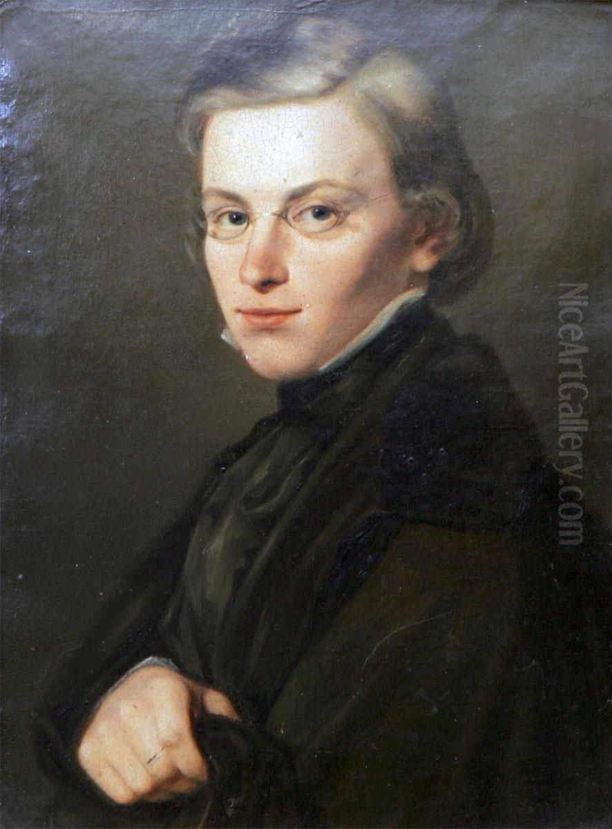 Portratt Forestallande Paul Gerhard Metzer Oil Painting by Maria Rohl