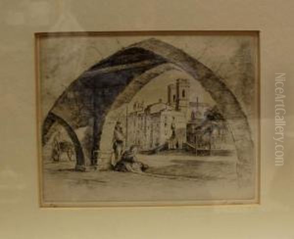 Portico Oil Painting by Pablo, Pau Roig