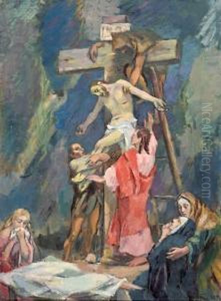 Descendimiento Oil Painting by Pablo, Pau Roig