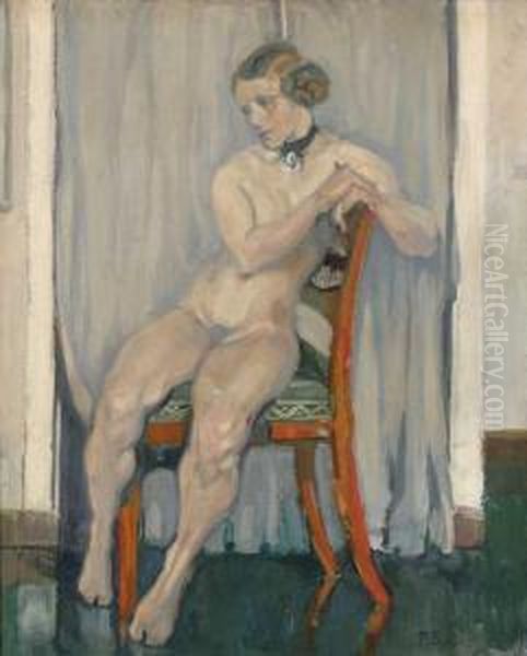 Weiblicher Akt Oil Painting by Paul Roloff