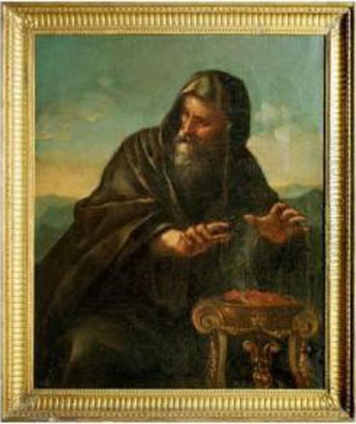 Allegoria Dellinverno Oil Painting by Giovanni Francesco Romanelli