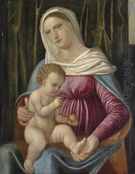 The Madonna And Child Oil Painting by Gerolamo Romanino