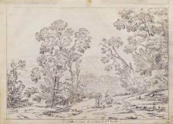 Veduta Di Como Per La Strada Di San Donato Oil Painting by Pietro Ronzoni