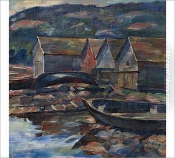 Suursaari Island Oil Painting by William Rosenberg