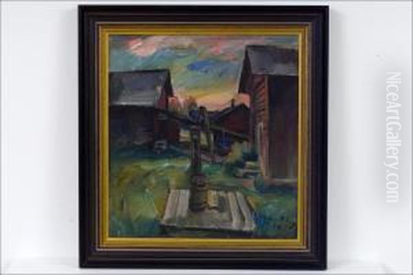 Kaivo - Brunn. Oil Painting by William Rosenberg