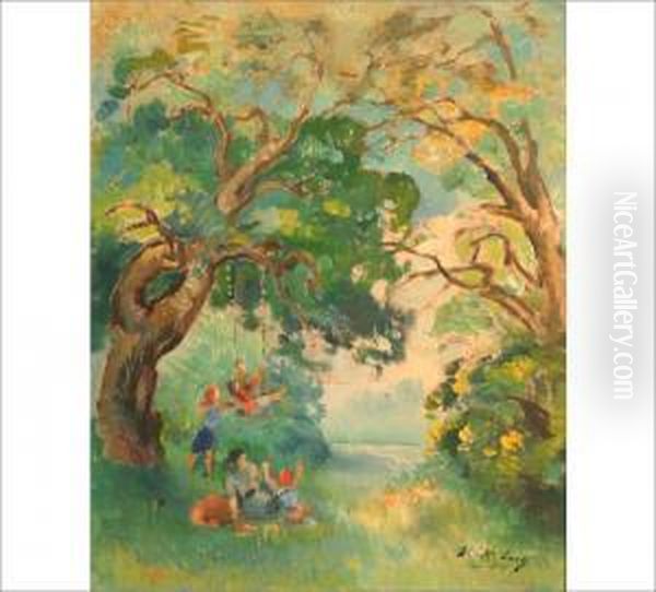 Untitled Oil Painting by William Rosenberg