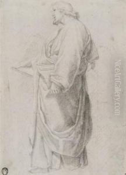 Etude De Personnage Drape Oil Painting by Matteo Rosselli