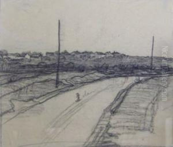 Route A La Peripherie Oil Painting by Joseph Rossi