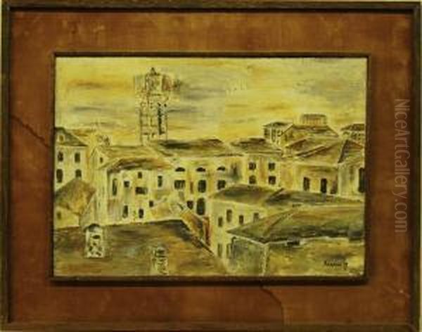 Paesaggio Urbano Oil Painting by Romano Rossini