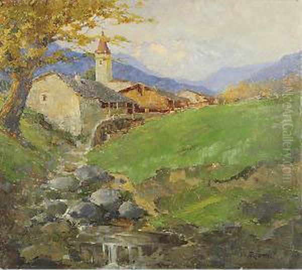 Mattinata Nella Valle Oil Painting by Matteo da Angelo Rossotti