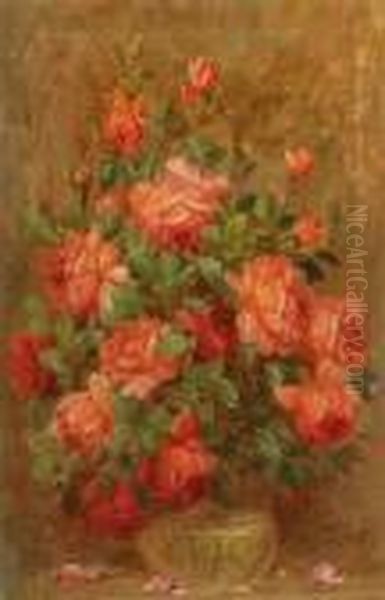 Andreas Roth . Floral Still Life Oil Painting by Andreas Roth