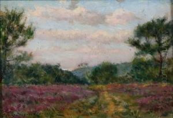 Autumn Heather Oil Painting by Jean-Jacques Rousseau