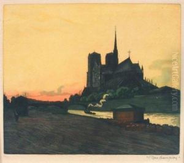 Nu Aux Bas Noirs Oil Painting by Joseph-Victor Roux-Champion