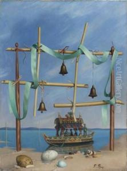 La Barque Chinoise Oil Painting by Pierre Roy