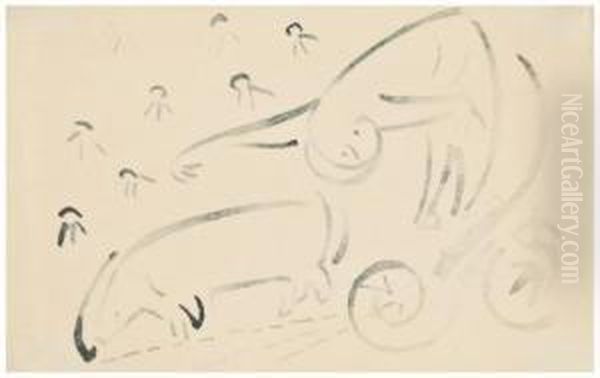 Vzorvel (explodity) Oil Painting by Olga Rozanova