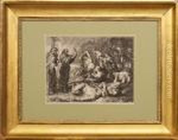 Stampa Da Pietro Paolo Rubens Raffigurante Episodio Biblico Oil Painting by (studio of) Rubens, Peter Paul